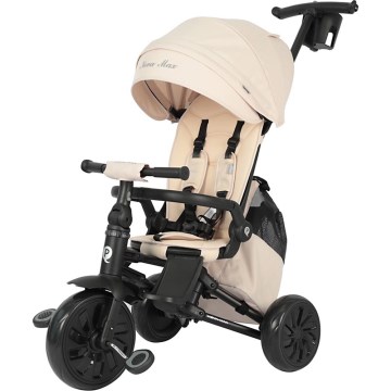 QPlay - Barntrehjuling 5-i-1 NOVA MAX beige
