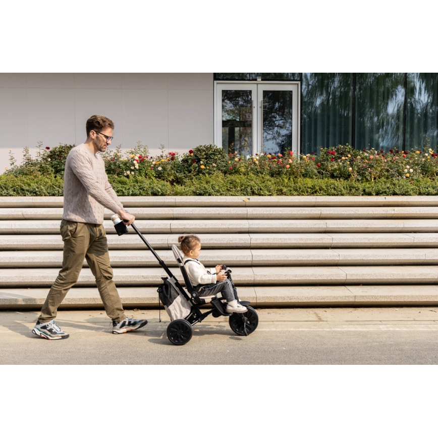 QPlay - Barntrehjuling 5-i-1 NOVA MAX beige