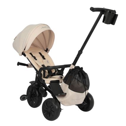 QPlay - Barntrehjuling 5-i-1 NOVA MAX beige