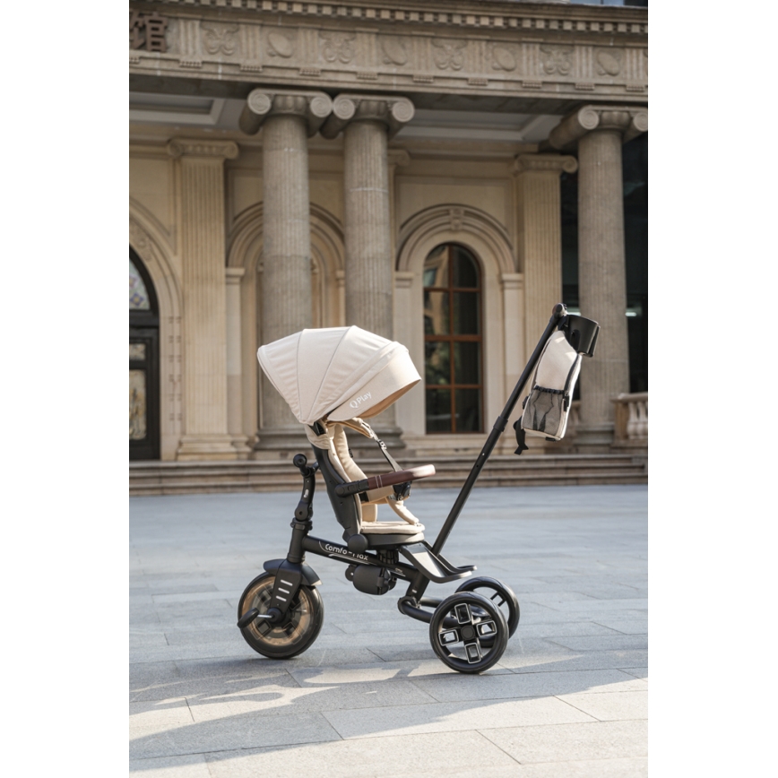QPlay - Barntrehjuling 7 i 1 COMFO MAX beige