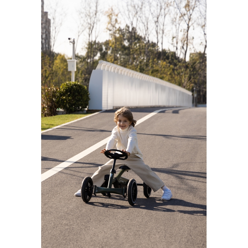 QPlay - Fyrhjuling för barn GO KART, svart