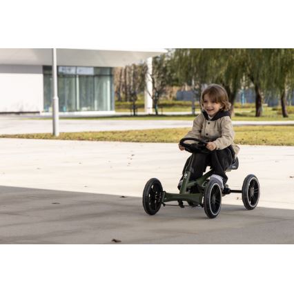 QPlay - Fyrhjuling för barn GO KART, svart