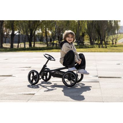 QPlay - Fyrhjuling för barn GO KART, svart