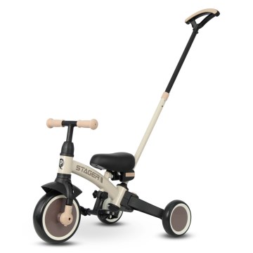 QPlay - Trehjuling för barn 3 i 1 STAGER beige