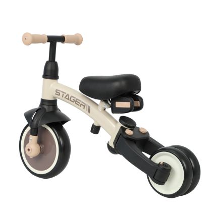 QPlay - Trehjuling för barn 3 i 1 STAGER beige