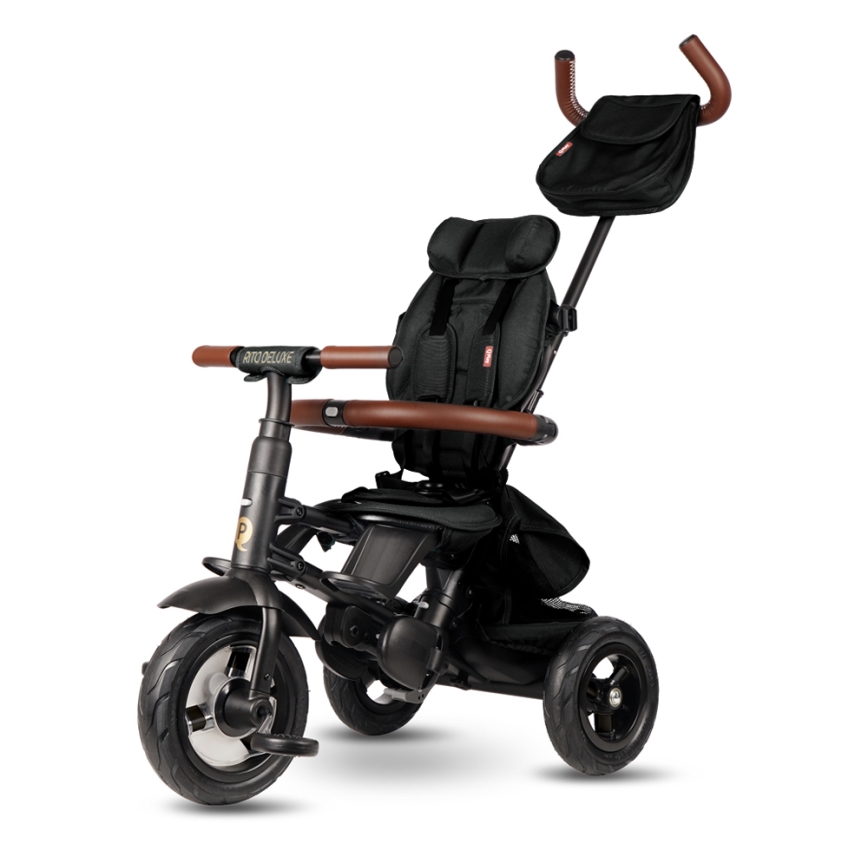 QPlay - Trehjuling för barn RITO DELUXE (Limited special edition) svart