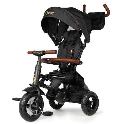 QPlay - Trehjuling för barn RITO DELUXE (Limited special edition) svart