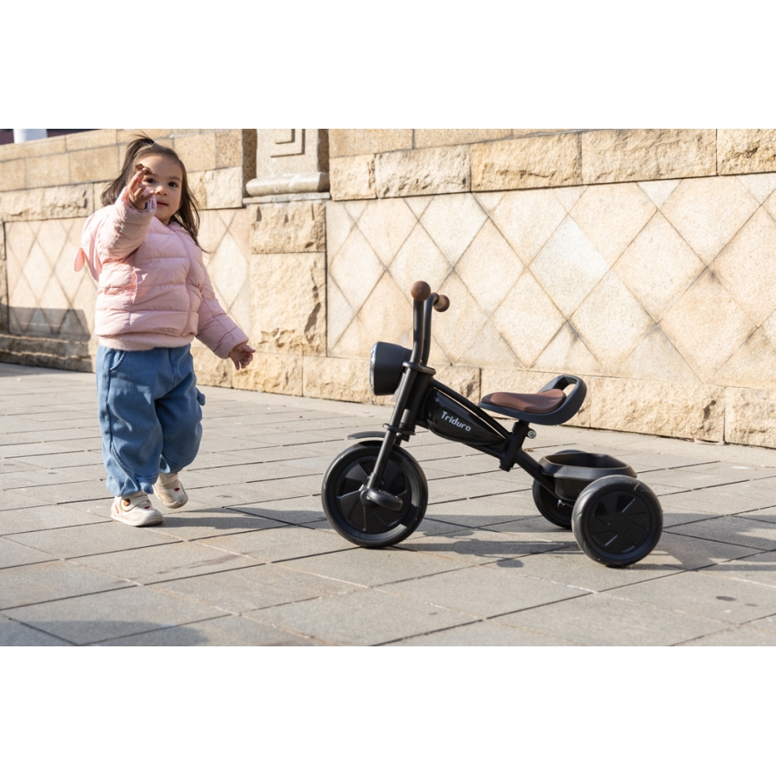 QPlay - Trehjuling för barn TRIDURO svart