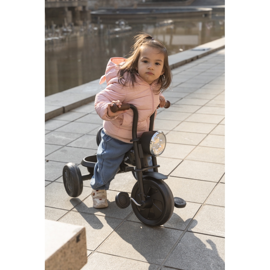 QPlay - Trehjuling för barn TRIDURO svart/röd