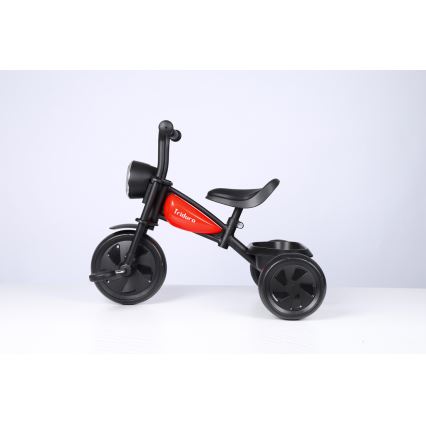 QPlay - Trehjuling för barn TRIDURO svart/röd