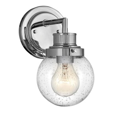 Quintiesse - Badrumsvägglampa POPPY 1xE27/60W/230V IP44 polerad krom