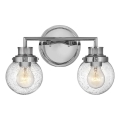 Quintiesse - Badrumsvägglampa POPPY 2xE27/60W/230V IP44 blank krom