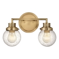 Quintiesse - Badrumsvägglampa POPPY 2xE27/60W/230V IP44 guldig
