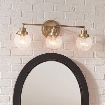 Quintiesse - Badrumsvägglampa POPPY 3xE27/60W/230V IP44 guld