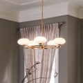 Quintiesse - LED badrumstaklampa på stång PIM 5xG9/3W/230V Ø 71,1 cm IP44 guldfinish