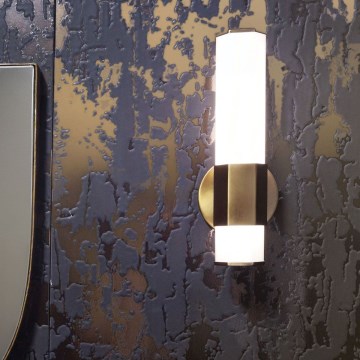 Quintiesse - LED badrumsvägglampa FACET LED/12W/230V IP44 guld