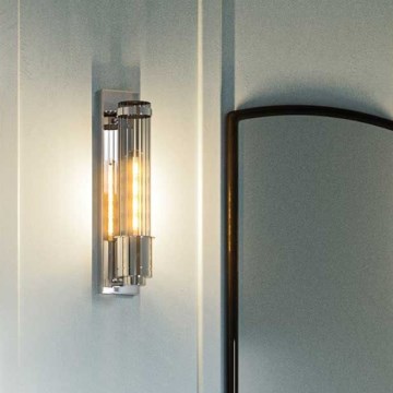 Quintiesse - LED-vägglampa för badrum WELLINGTON 1xE27/7W/230V IP44 blank krom