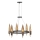Quintiesse - Pendellampa på vajer WILLOW 6xE14/40W/230V Ø 61 cm guld/svart