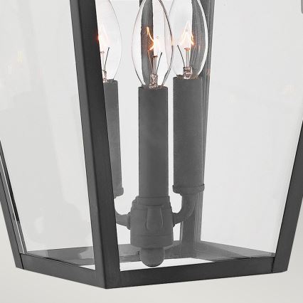 Quintiesse - Utomhusvägglampa ALFORD L 3xE14/40W/230V IP44 svart