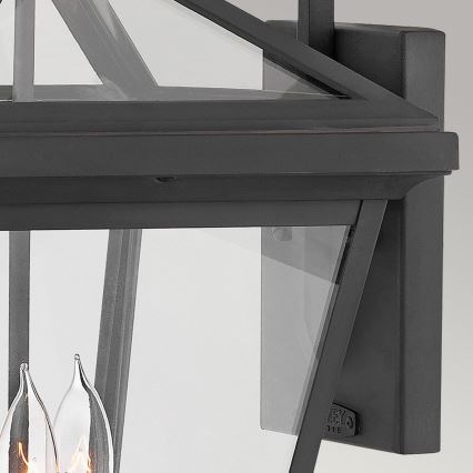 Quintiesse - Utomhusvägglampa ALFORD L 3xE14/40W/230V IP44 svart