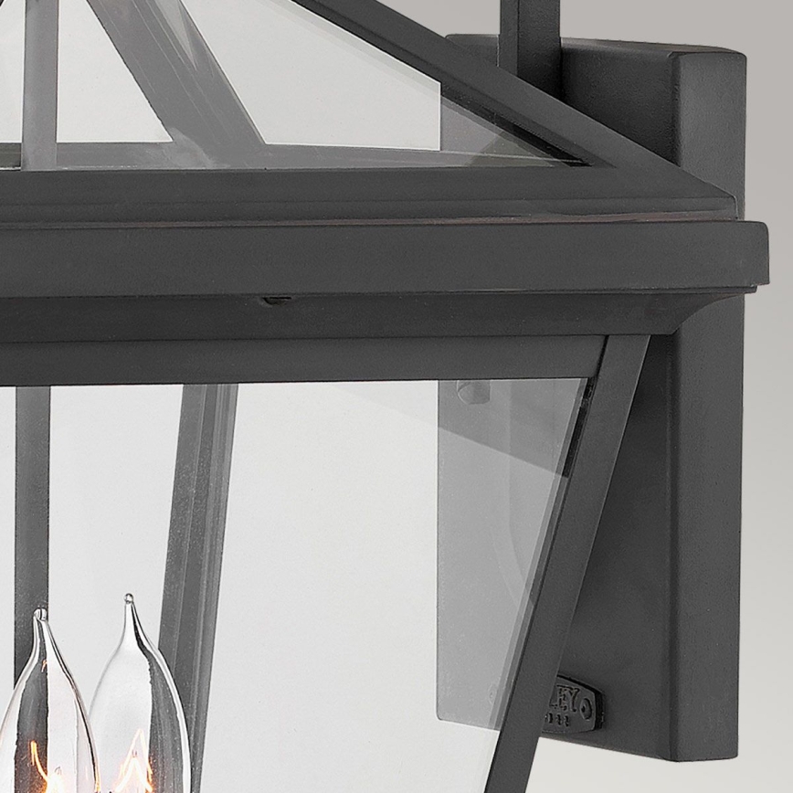 Quintiesse - Utomhusvägglampa ALFORD L 3xE14/40W/230V IP44 svart
