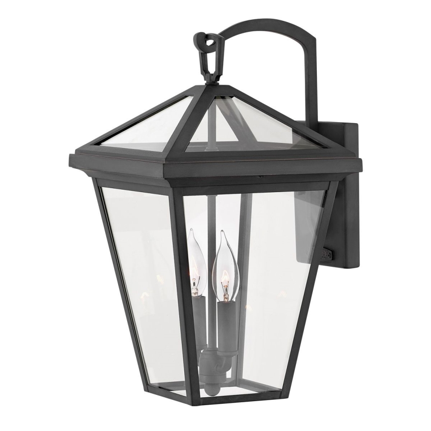 Quintiesse - Utomhusvägglampa ALFORD M 2xE14/40W/230V IP44 svart
