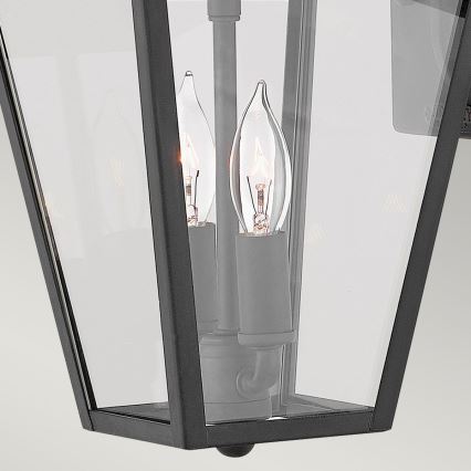 Quintiesse - Utomhusvägglampa ALFORD S 2xE14/40W/230V IP44 svart