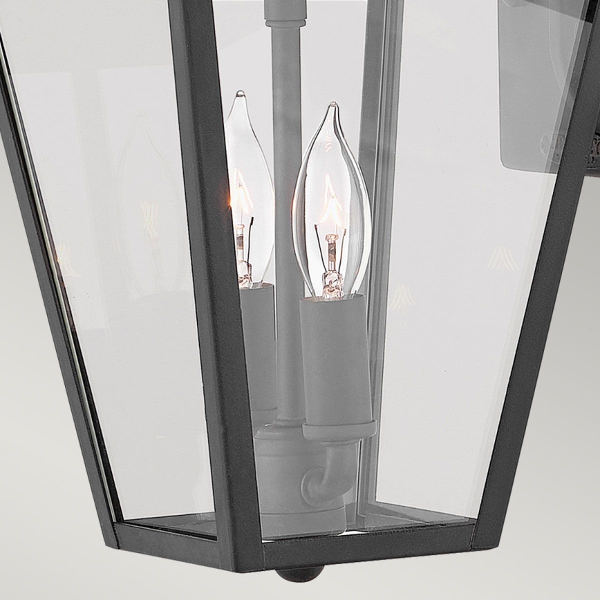 Quintiesse - Utomhusvägglampa ALFORD S 2xE14/40W/230V IP44 svart