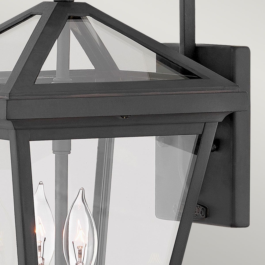 Quintiesse - Utomhusvägglampa ALFORD S 2xE14/40W/230V IP44 svart