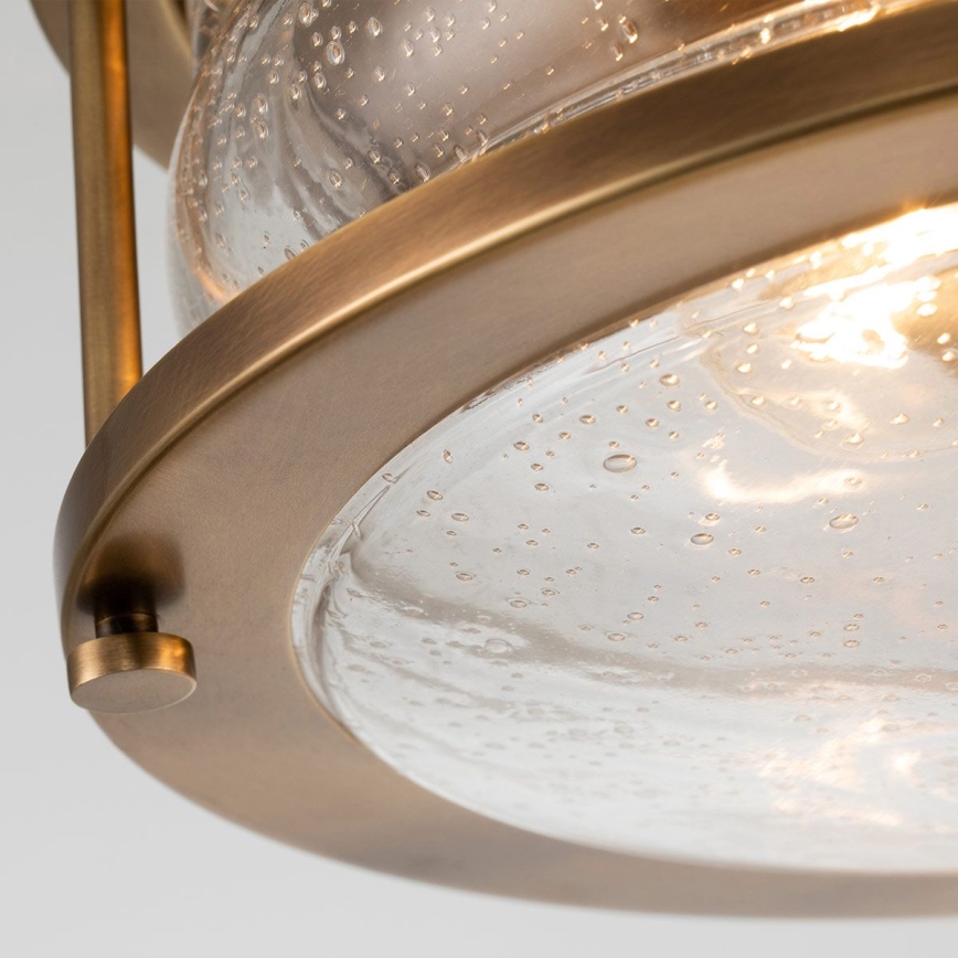 Quintiesse - Badrumstaklampa ASHLAND 2xE27/60W/230V Ø 30,5 cm IP44 guld