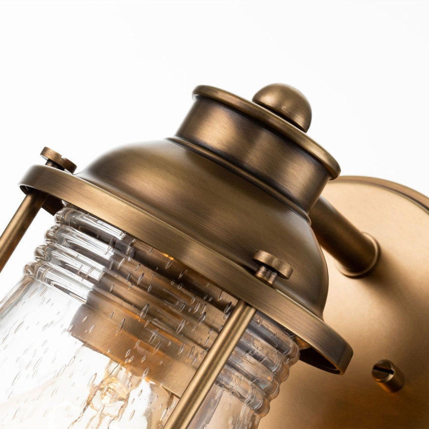 Quintiesse - Utomhusvägglampa ASHLAND BAY 1xE27/60W/230V IP44, bronsfärgad