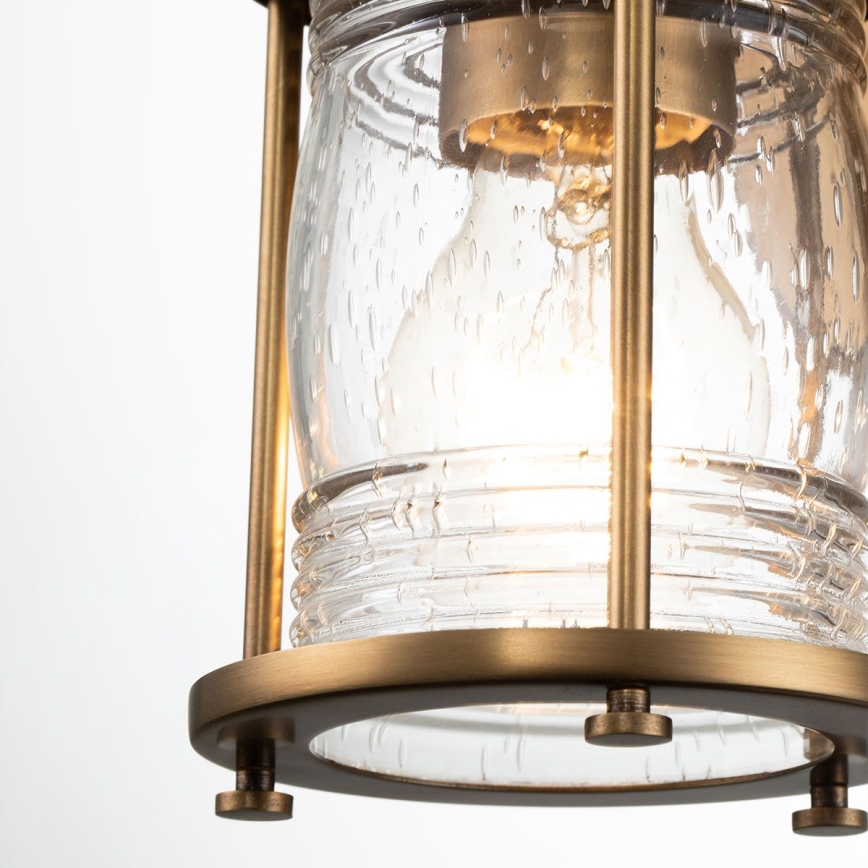 Quintiesse - Utomhusvägglampa ASHLAND BAY 1xE27/60W/230V IP44, bronsfärgad