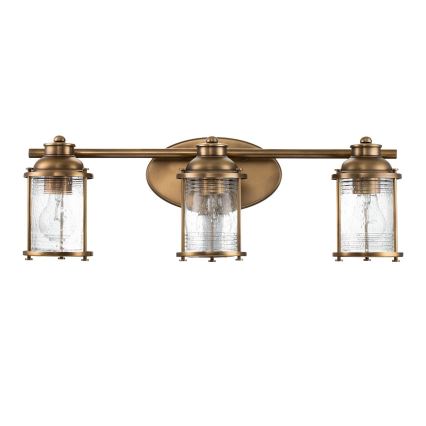 Quintiesse - Utomhusvägglampa ASHLAND BAY 3xE27/60W/230V IP44, brons
