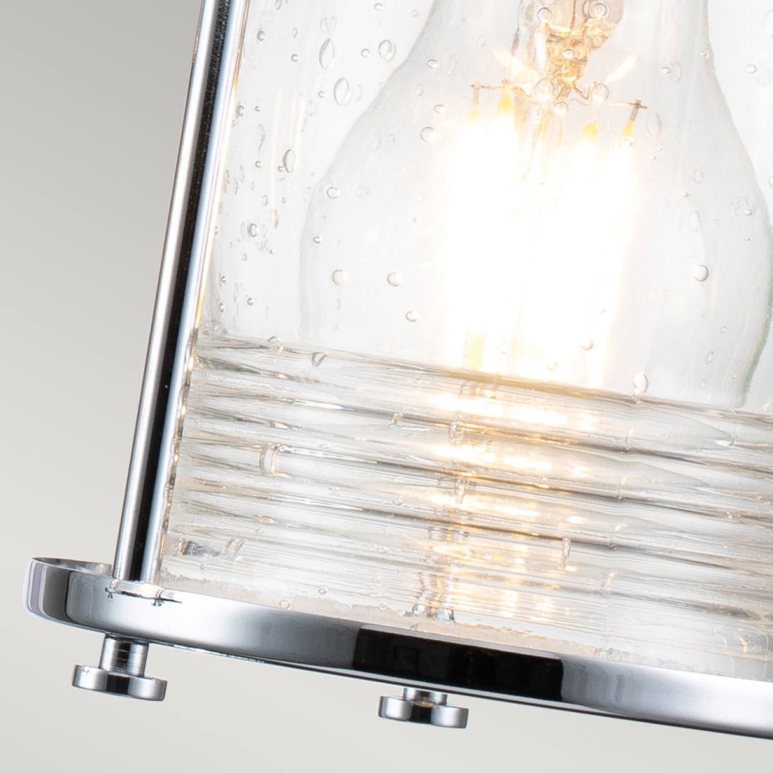 Quintiesse - Utomhusvägglampa ASHLAND BAY 3xE27/60W/230V IP44 blank krom