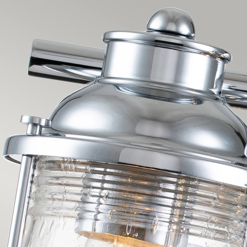 Quintiesse - Utomhusvägglampa ASHLAND BAY 3xE27/60W/230V IP44 blank krom