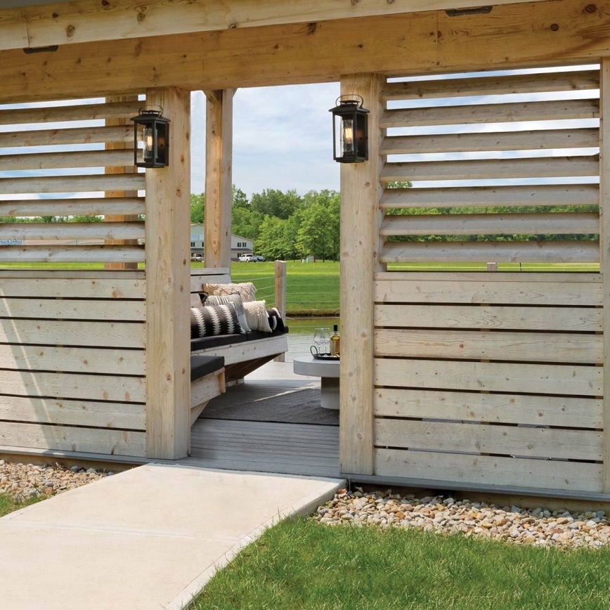 Quintiesse - Utomhusvägglampa ATWATER S 1xE27/60W/230V IP44 svart