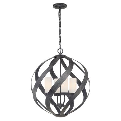 Quintiesse - Utomhuskrona med kedja BLACKSMITH 4xE14/40W/230V Ø 50,1 cm IP44 svart