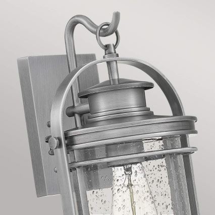 Quintiesse - Utomhusvägglampa BOOKER M 1xE27/60W/230V IP44 mattkrom