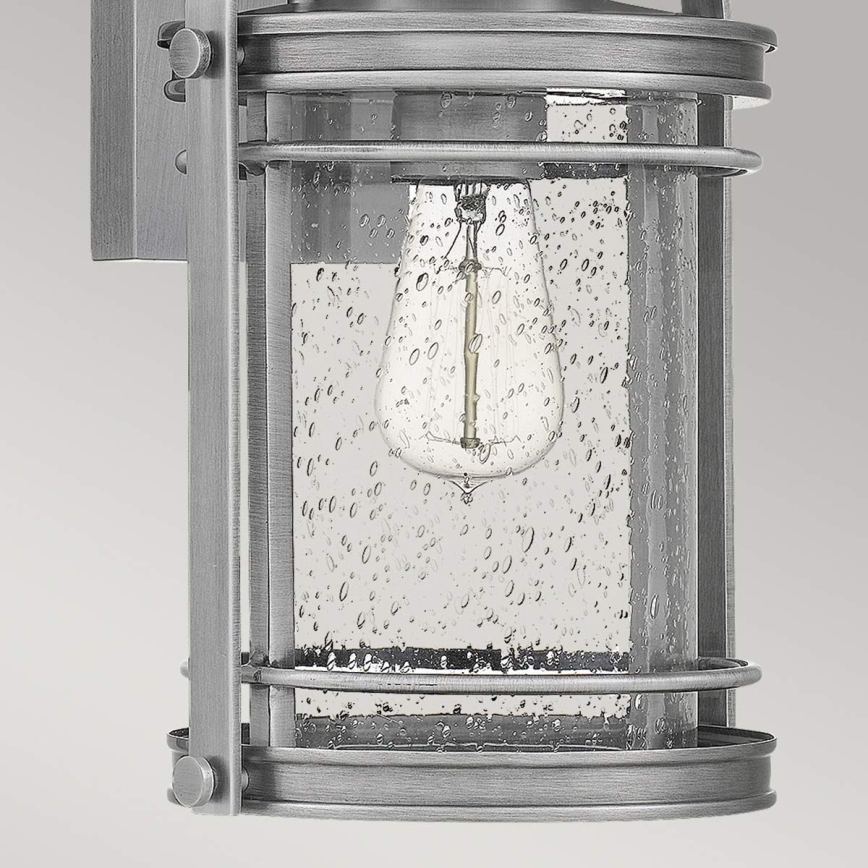 Quintiesse - Utomhusvägglampa BOOKER M 1xE27/60W/230V IP44 mattkrom