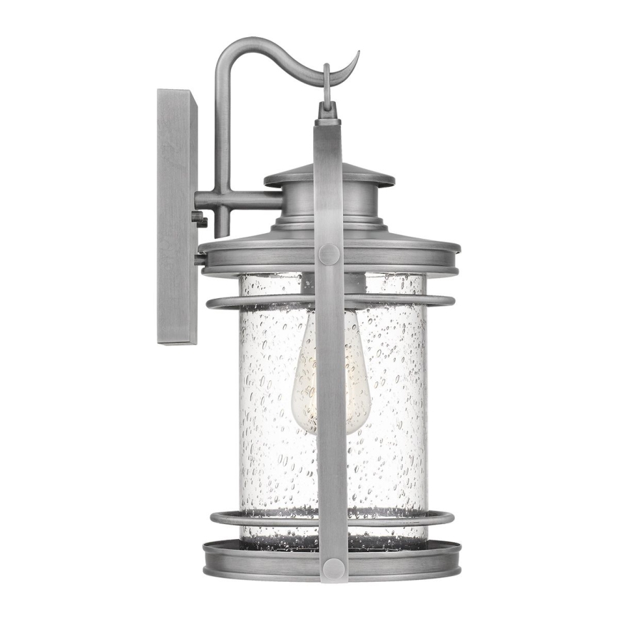 Quintiesse - Utomhusvägglampa BOOKER M 1xE27/60W/230V IP44 mattkrom