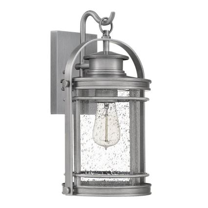 Quintiesse - Utomhusvägglampa BOOKER M 1xE27/60W/230V IP44 mattkrom