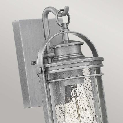 Quintiesse - Utomhusvägglampa BOOKER S 1xE27/60W/230V IP44 matt krom