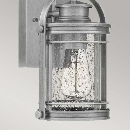 Quintiesse - Utomhusvägglampa BOOKER S 1xE27/60W/230V IP44 matt krom