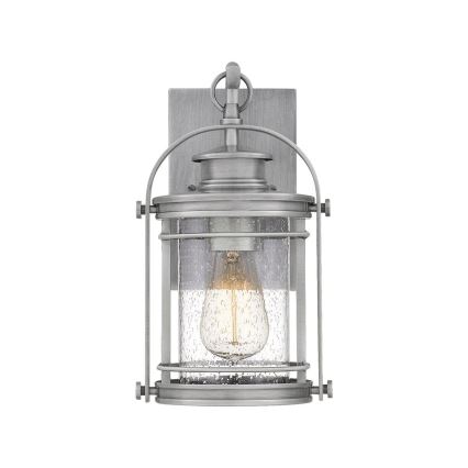 Quintiesse - Utomhusvägglampa BOOKER S 1xE27/60W/230V IP44 matt krom