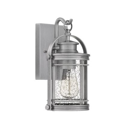 Quintiesse - Utomhusvägglampa BOOKER S 1xE27/60W/230V IP44 matt krom