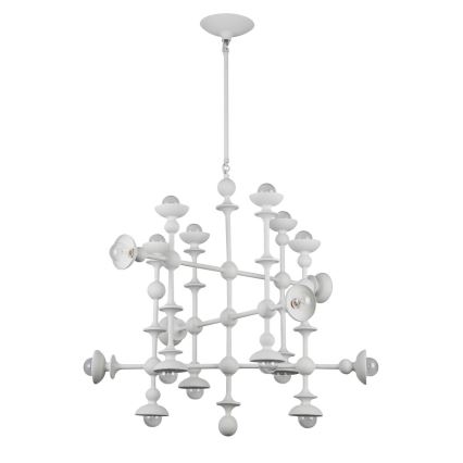 Quintiesse - Taklampa på stång CADENCE 18xE14/40W/230V vit