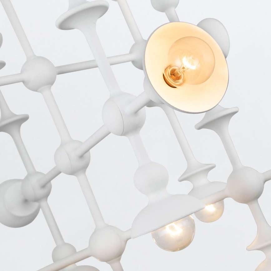 Quintiesse - Taklampa på stång CADENCE 18xE14/40W/230V vit