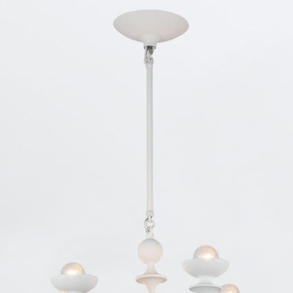 Quintiesse - Taklampa på stång CADENCE 18xE14/40W/230V vit