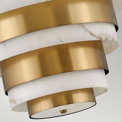 Quintiesse - Ljuskrona på stång ECHELON 8xE14/40W/230V guld