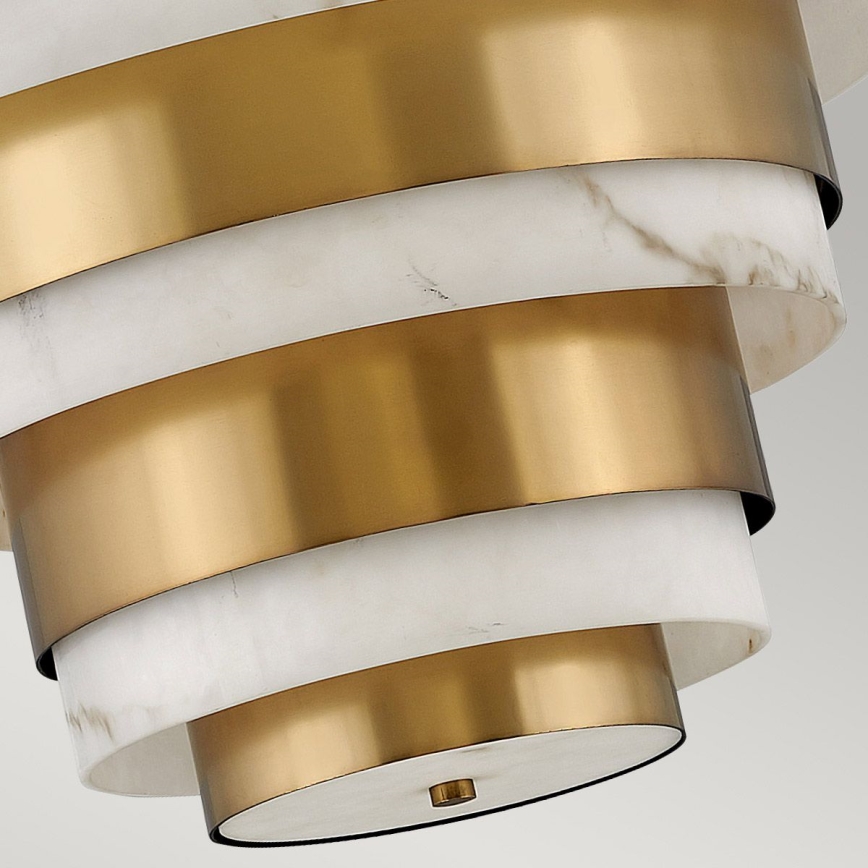 Quintiesse - Ljuskrona på stång ECHELON 8xE14/40W/230V guld